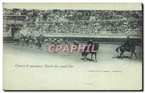 Old Postcard Bullfight Bullfight Entree of cuadrillas