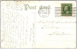 1910's Waiting Room and Bridge Como Park Saint Paul Minnesota MN Posted Postcard
