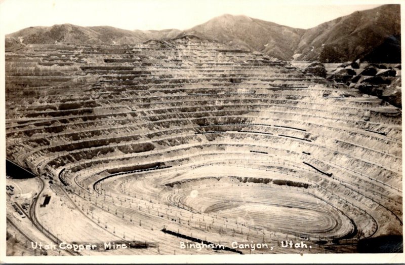 Utah Bingham Canyon Utah Copper Mine Real Photo