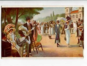 262400 Guillaume on Races Vintage russian Lapina postcard
