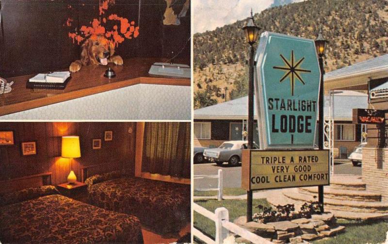 Glenwood Springs Colorado Starlight Lodge Multiview Vintage Postcard K55240