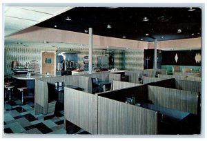 c1950's Edith & Joe's Restaurant Interior View Sioux City Iowa IA Postcard