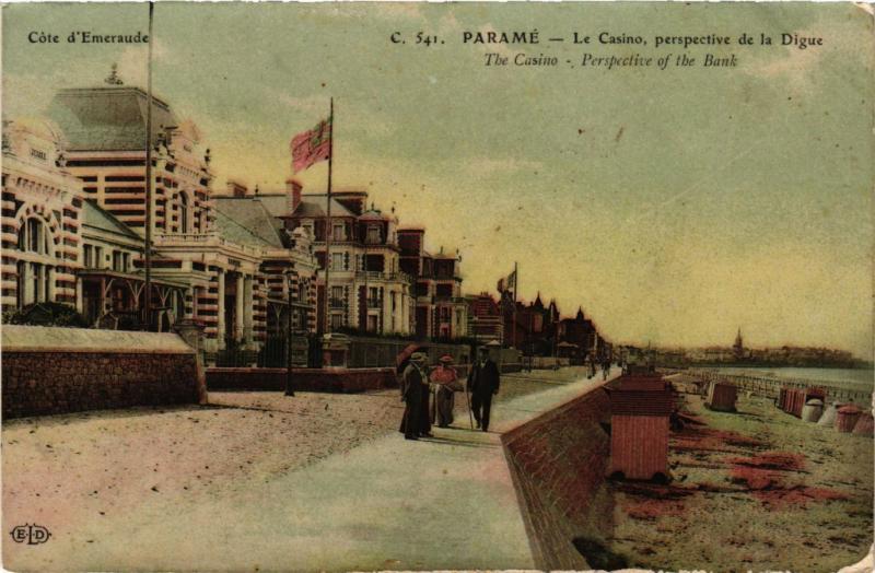 CPA Coté d'Emeraude - PARAMÉ - Le Casino perspective de la Digue (298261)