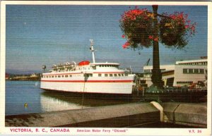 Postcard BOAT SCENE Victoria British Columbia BC AK5117