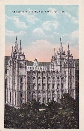 The Mormon Temple Salt Lake City Utah