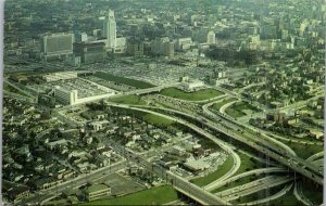 California Los Angeles Aerial View Civic Center