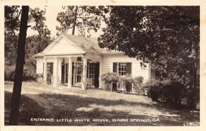 Warm Springs Georgia~Little White House Entrance~Lots of Foliage~1940s RPPC