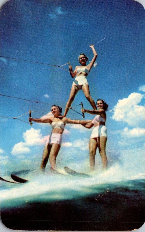 Florida Cypress Gardens Water Skiing The Pyramid