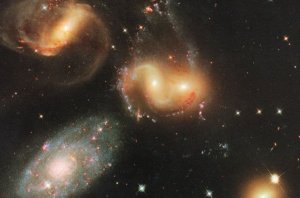 Stephan's Quintet Galaxy Astronomy Space Photo Postcard