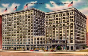 Illinois Chicago Congress Hotel 1951