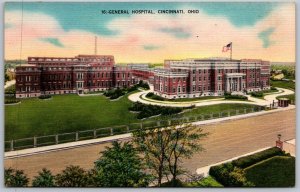 Cincinnati Ohio 1940s Kraemer Postcard General Hospital