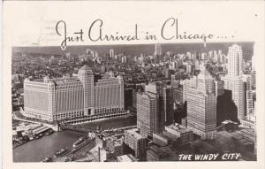 Illinois Chicago Just Arrived In The Windy City 1945 Real Photo