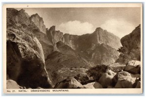 c1920's No. 21 Natal Drakensberg Mountains South Africa Unposted Postcard