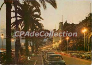 Postcard Modern Nice La Promenade des Anglais night