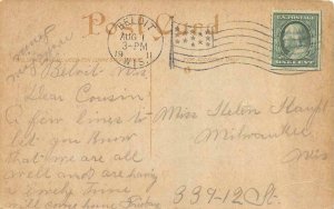 BELOIT, WI Wisconsin    MIDDLE COLLEGE Campus Scene   1911 Postcard