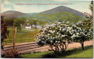 Haystack Mountain from Country Club, Norfolk Connecticut Vintage Postcard M05