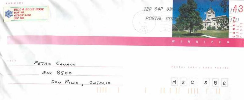 Entier Postal Stationery Postal Canada