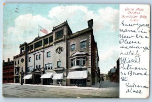 1906 Salem Massachusetts Postcard Young Mens Christian Association Building