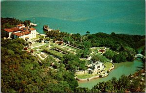 Florida Miami Aerial View Vizcaya The James Deering Estate
