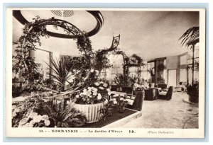 c1950's Normandie Le Jardin D'Hiver BR. France Unposted Vintage Postcard 