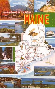 Maine USA Greetings From Unused 