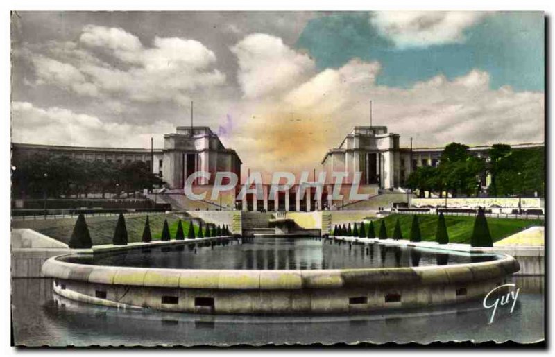 Modern Postcard Paris And Its Wonders Palace De Chaillot seen gardens