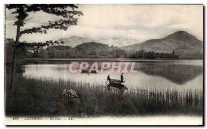 Old Postcard Lourdes Lake