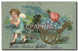 Old Postcard Fun Children Angel