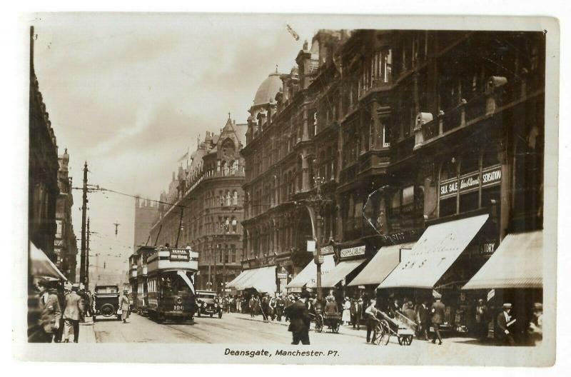 UK Deansgate Manchester RPPC 01.17