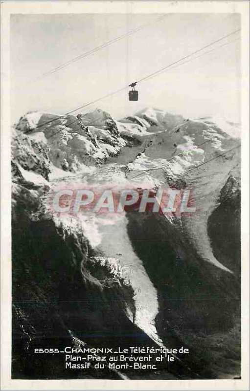 Modern Postcard Chamonix Teleferique the Brevent Plan Praz and the Mont Blanc...