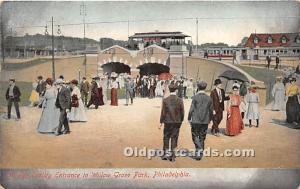 Trolley Entrance Willow Grove Park, Pennsylvania, PA, USA 1909 