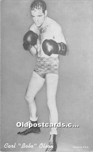 Carl Babo Olson Boxing Non Postcard Backing 