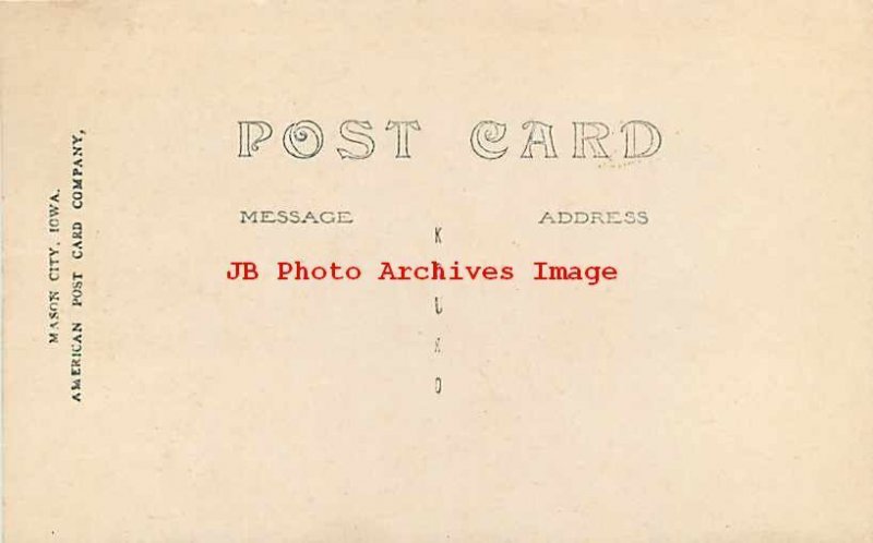 IA, Manila, Iowa, RPPC, Post Office Building, Entrance View, Photo No 2