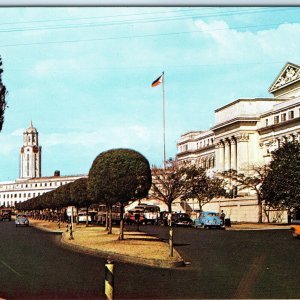 c1950s Manila, PI Congress of Republic Street Cars Chrome Photo Postcard Vtg A67