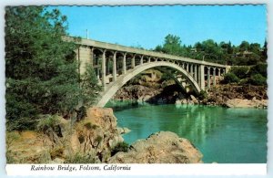 FOLSOM, California CA ~ RAINBOW BRIDGE Sacramento County c1970s 4 x 6 Postcard