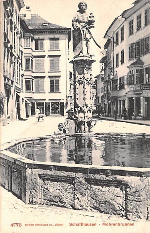 Schaffhausen Mohrenbrunnen Switzerland Unused 