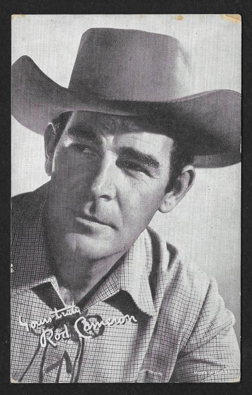 ARCADE CARD Cowboy Entertainer Rod Cameron