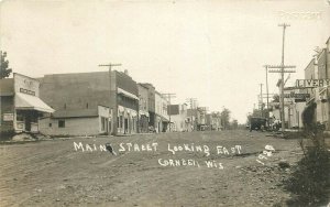 WI, Cornell, Wisconsin, Main Street, Postmark 1922, RPPC