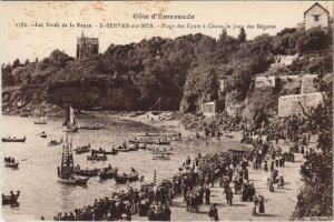 CPA SAINT-SERVAN-sur-MER Plage des Fours a Chaux le Jour des Regates (1251169)