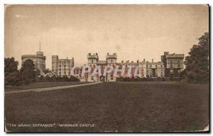 Old Postcard The Grand Entrance Windsor Castle