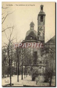 Old Postcard The Garden Exterior View Of The Chapel Paris