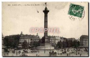 Paris - 11 - Bastille Square - Old Postcard
