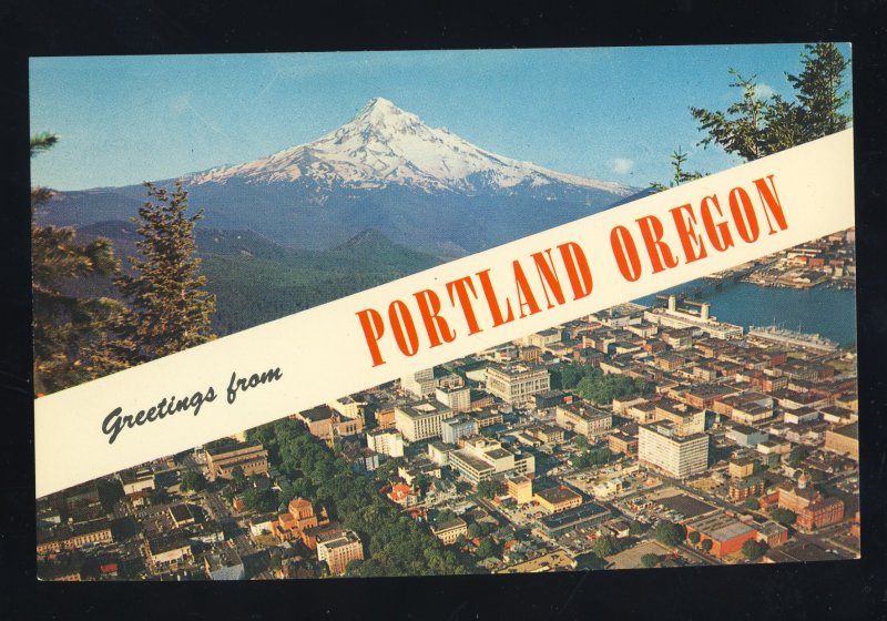 Portland, Oregon/OR Postcard, Greetings From Portland, Mount Hood