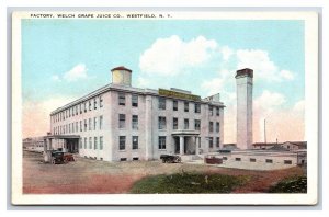 Welch Grape Juice Co Factory Westfield New York NY UNP WB Postcard B18