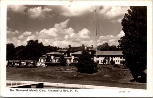 Real Photo Postcard The Thousand Islands Club in Alexandria Bay, New York