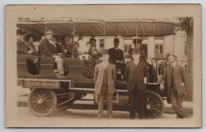 RPPC Seeing Denver Foothills By Automobile Crowded Touring Car Postcard Q22