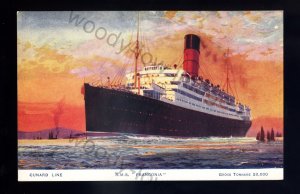 LS2521 - Cunard Liner - Franconia - Artist - Odin Rosenvinge - postcard