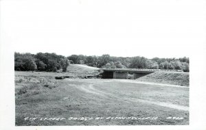 RPPC Postcard; 4th Street Bridge at Estherville IA Emmet County, LL Cook P91P