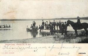 1908 Pierce County North Dakota Spring Lake undivided Kropp  postcard 9522