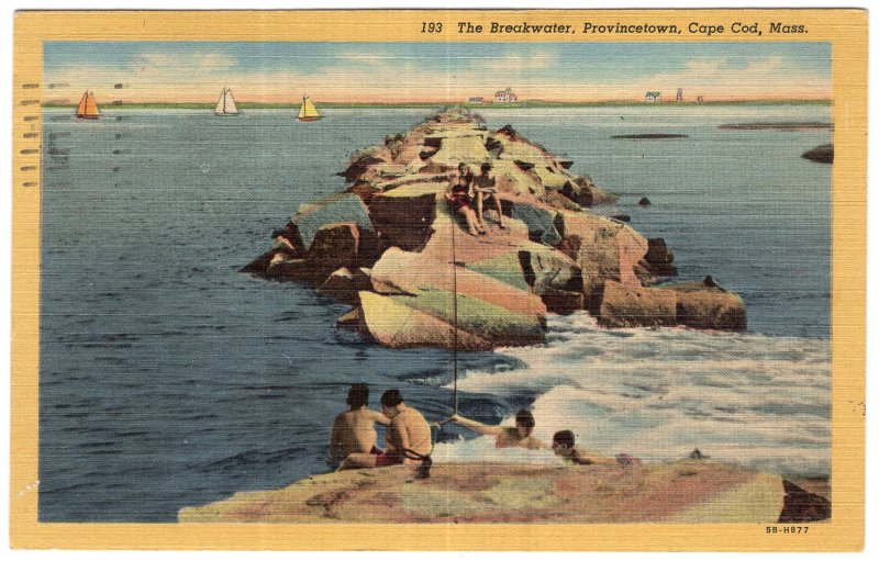 Provincetown, Cape Cod, Mass, The Breakwater